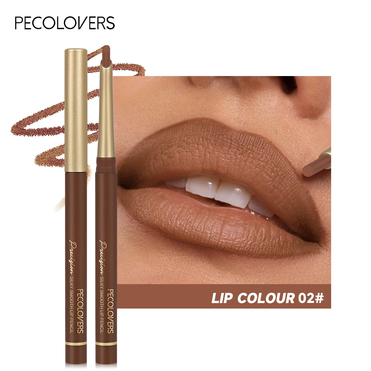 💄 Crayons à lèvres mats 6 couleurs – Contour naturel et longue tenue
