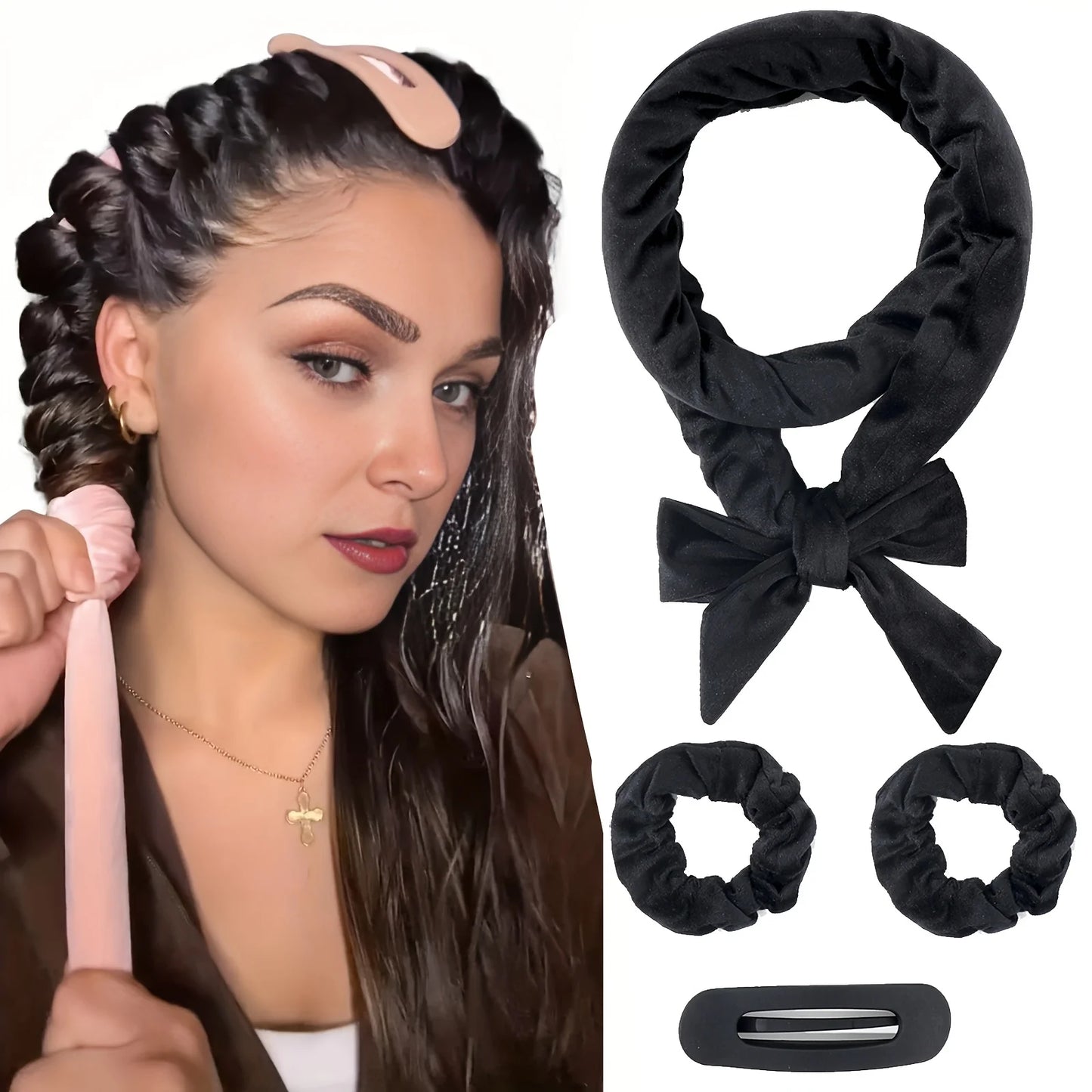 Kit de rizos sin calor: 4 piezas para ondas naturales