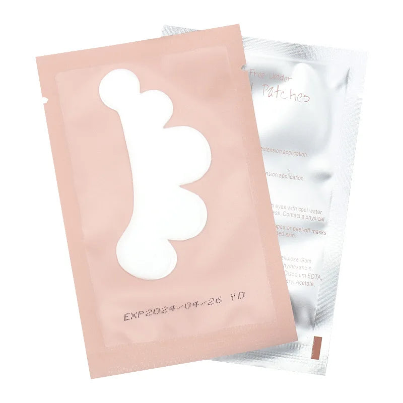 50 Pares de Parches de Gel para Extensiones de Pestañas – Forma de Nube