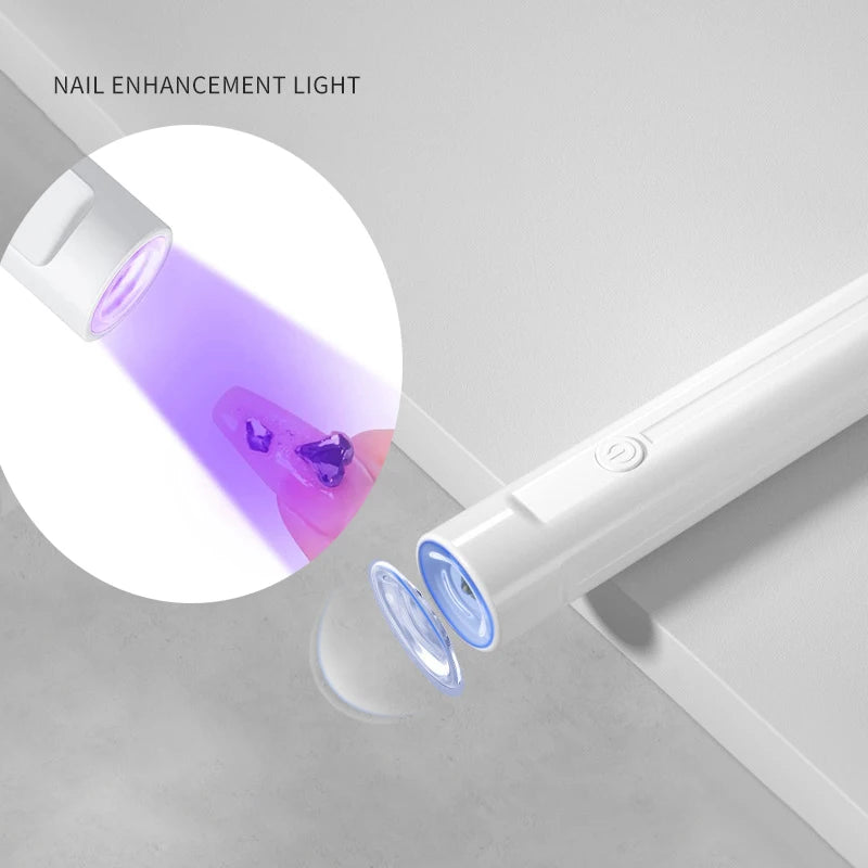 Mini lámpara de uñas UV/LED: portátil y recargable por USB